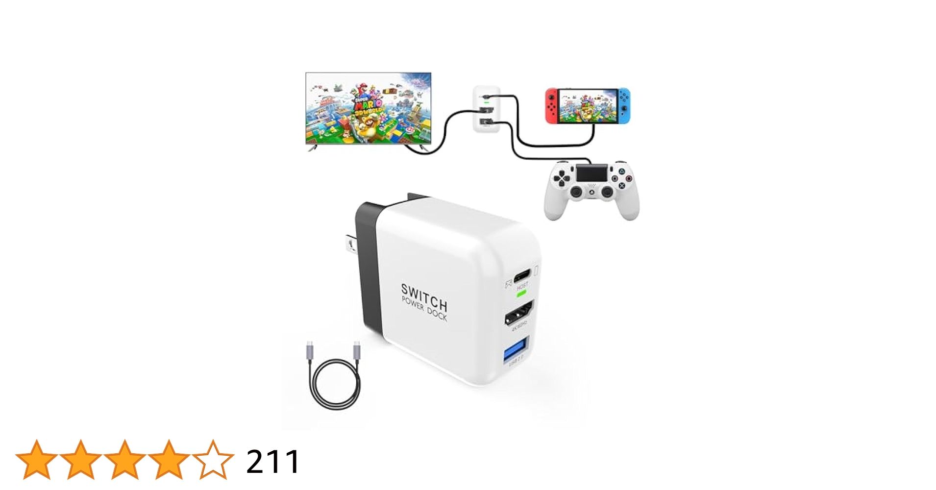 Amazon.co.jp: TreasLin 新型3in1多機 switchドック Type-c充電